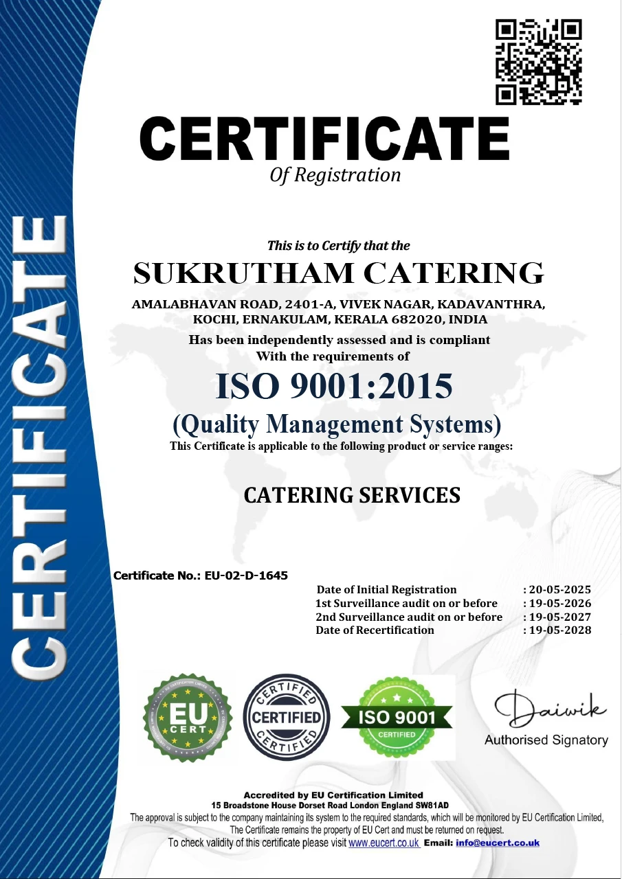 sukrutham-catering-ISO-9001:2015