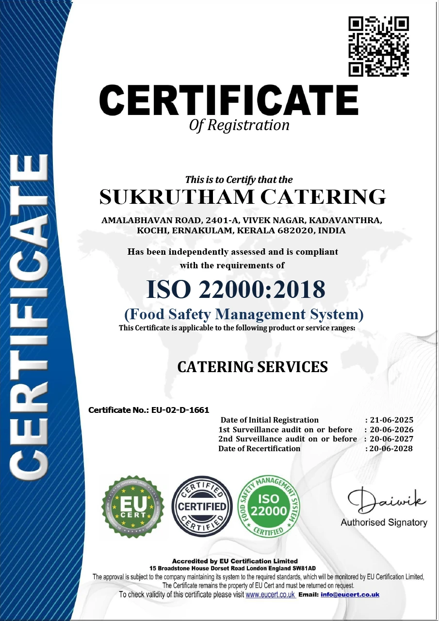 sukrutham-catering-ISO-22000:2018